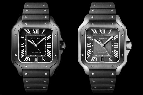 black santos cartier watch|santos de cartier watch small.